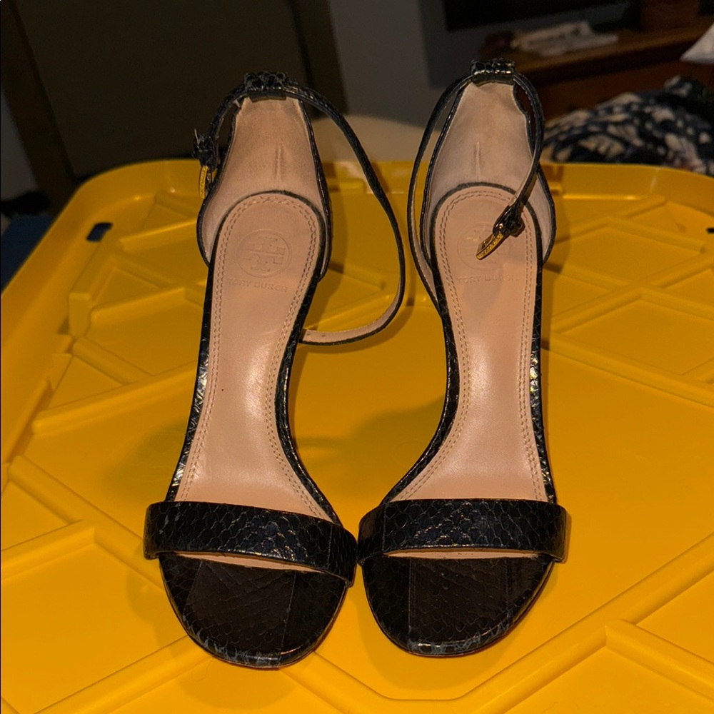 Tory Burch Black Strappy Sandals